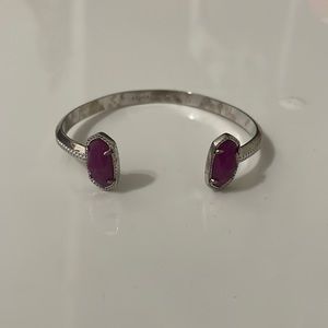 Purple Kendra Scott Elton Cuff Bracelet